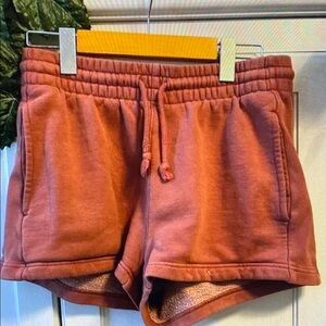 Women's Athletic Shorts in Rust